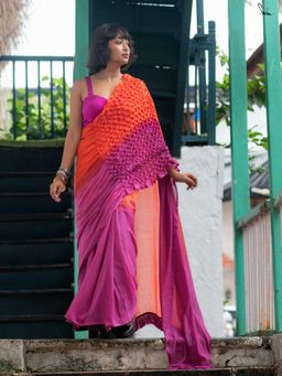 Suta - Rust Mul Cotton Saree