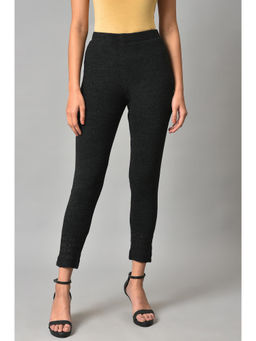 W - Black Knitted Tights