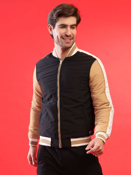 Campus Sutra - Men Colorblock Stylish Windcheater Casual & Bomber Jacket