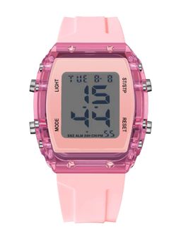 Spiky - Pink Plastic Square Digital Watch (S)