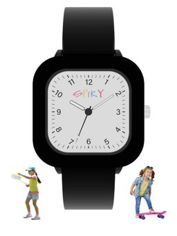 Spiky - White Plastic Square Analog Watch (S)