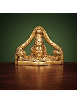 Ekaa Handicrafts - Brass Tirupati Balaji Bust Statue Home Temple Shri Venkateswara