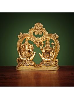 Ekaa Handicrafts - Brass Lakshmi Ganesh Pooja Idols Home Temple Statue