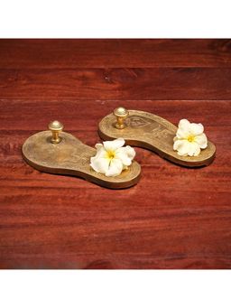 Ekaa Handicrafts - Traditional Brass Charan Paduka