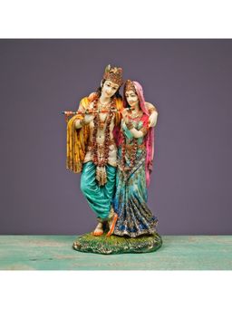 Ekaa Handicrafts - Radha Krishna Idol in Marble Dust
