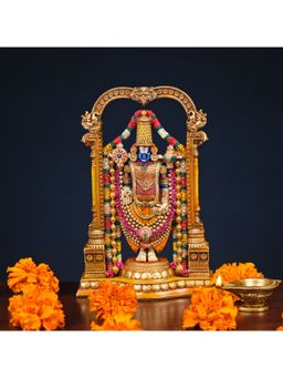 Ekaa Handicrafts - Tirupati Balaji Statue in Marble Dust