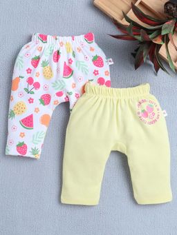 Bumzee - White & Yellow Baby Girls Pyjamas (Pack of 2) (6-9 Months)