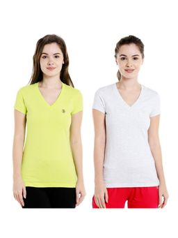 Bodycare - Bodyactive Pack Of 2 Women'S Tshirt - Multi-Color