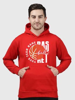 Greylongg - Red Men Hoodie for Winter