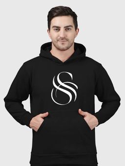 Greylongg - Black Men Hoodie for Winter