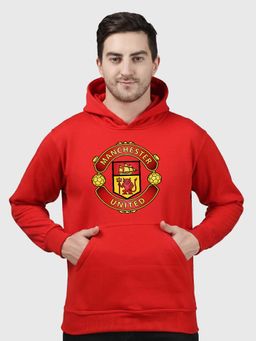 Greylongg - Red Men Hoodie for Winter