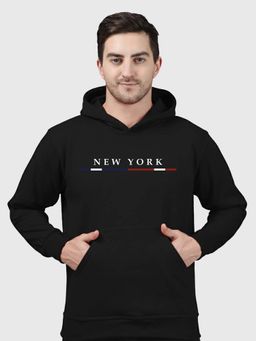 Greylongg - Black Men Hoodie for Winter