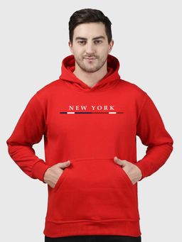 Greylongg - Red Men Hoodie for Winter