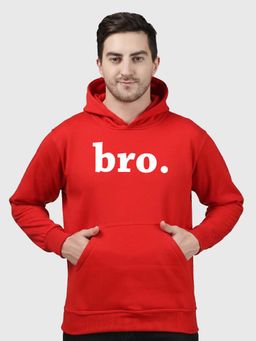 Greylongg - Red Men Hoodie for Winter
