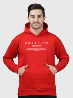 Greylongg - Red Men Hoodie for Winter