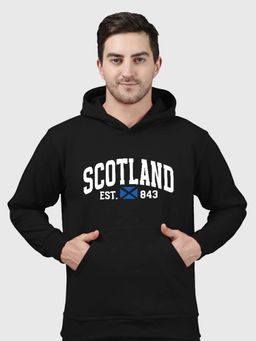 Greylongg - Black Men Hoodie for Winter