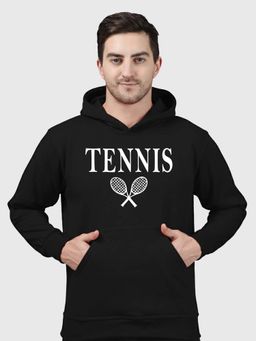 Greylongg - Black Men Hoodie for Winter