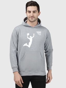 Greylongg - Grey Men Hoodie for Winter