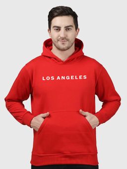 Greylongg - Red Men Hoodie for Winter