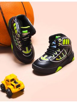 KATS - Black Kids Sneakers with Lace Closure