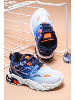 KATS - Dark Blue Kids Sneakers with Lace Up Closure