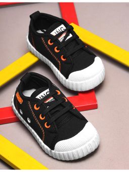 KATS - Black Kids Denim Lace Closure Sneakers