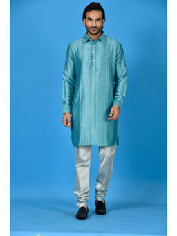 Simaaya - Blue Premium Quality Satin Made Kurta for Men