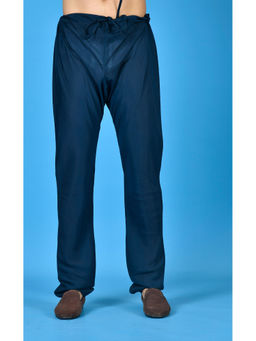 Simaaya - Navy Blue Premium Quality Cotton Silk Made Pyjama for Men