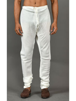 Simaaya - White Premium Quality Cotton Silk Made Pyjama for Men