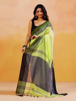 Aditri - Handloom Khadi Cotton Saree Without Blouse