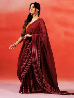 Aditri - Handloom Khadi Cotton Saree Without Blouse