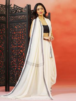 Aditri - Handloom Khadi Cotton Saree Without Blouse