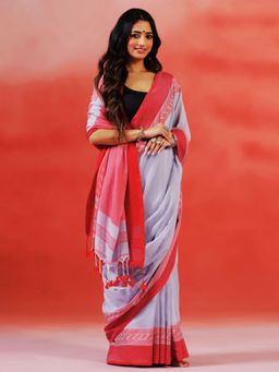 Aditri - Handloom Khadi Cotton Saree Without Blouse
