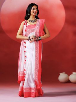 Aditri - Handloom Khadi Cotton Saree Without Blouse