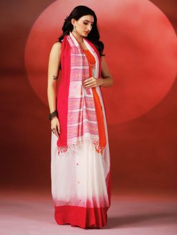 Aditri - Handloom Khadi Cotton Saree Without Blouse