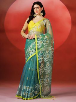 Aditri - Handloom Resham Silk Saree Without Blouse