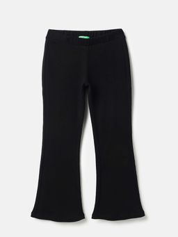 United Colors of Benetton - Black Solid Regular Fit Trouser