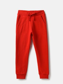 United Colors of Benetton - Red Solid Regular Fit Joggers