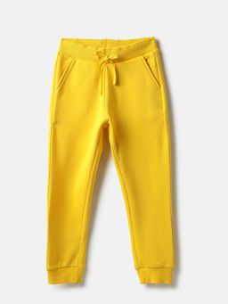 United Colors of Benetton - Yellow Solid Regular Fit Joggers