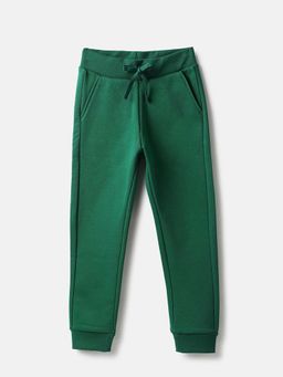 United Colors of Benetton - Green Solid Regular Fit Joggers