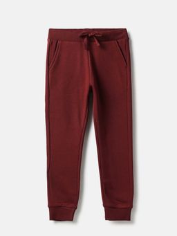 United Colors of Benetton - Wine Solid Regular Fit Joggers