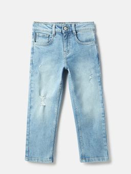 United Colors of Benetton - Blue Solid Straight Fit Jeans