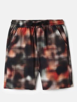 United Colors of Benetton - Brown Abstract Regular Fit Shorts