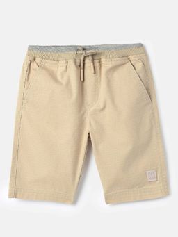 United Colors of Benetton - Beige Solid Regular Fit Shorts
