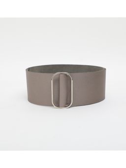 RAREISM - Abandon Metallic Grey Leather Belt