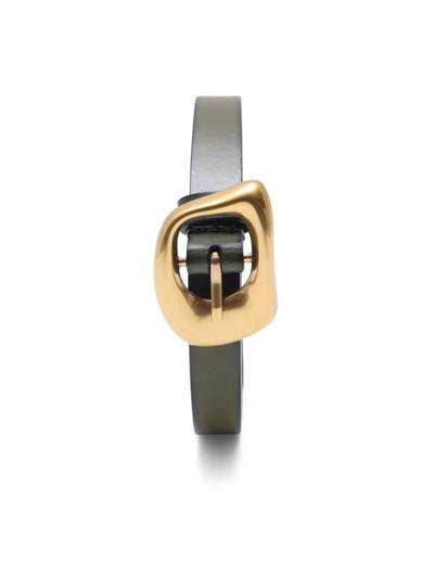 Cove Dark Olive Leather Belt
