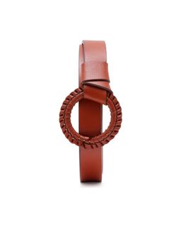 RAREISM - Crystal Light Tan Leather Belt