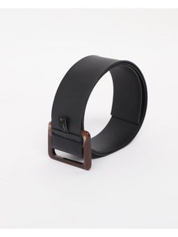 RAREISM - France Primary Black Leather Belt