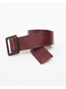 RAREISM - France Primary Maroon Leather Belt