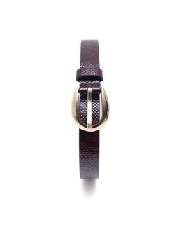 RAREISM - Pine Dusky Burgundy Leather Belt